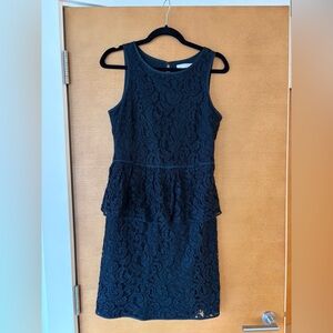 Banana Republic Black Lace Peplum Dress